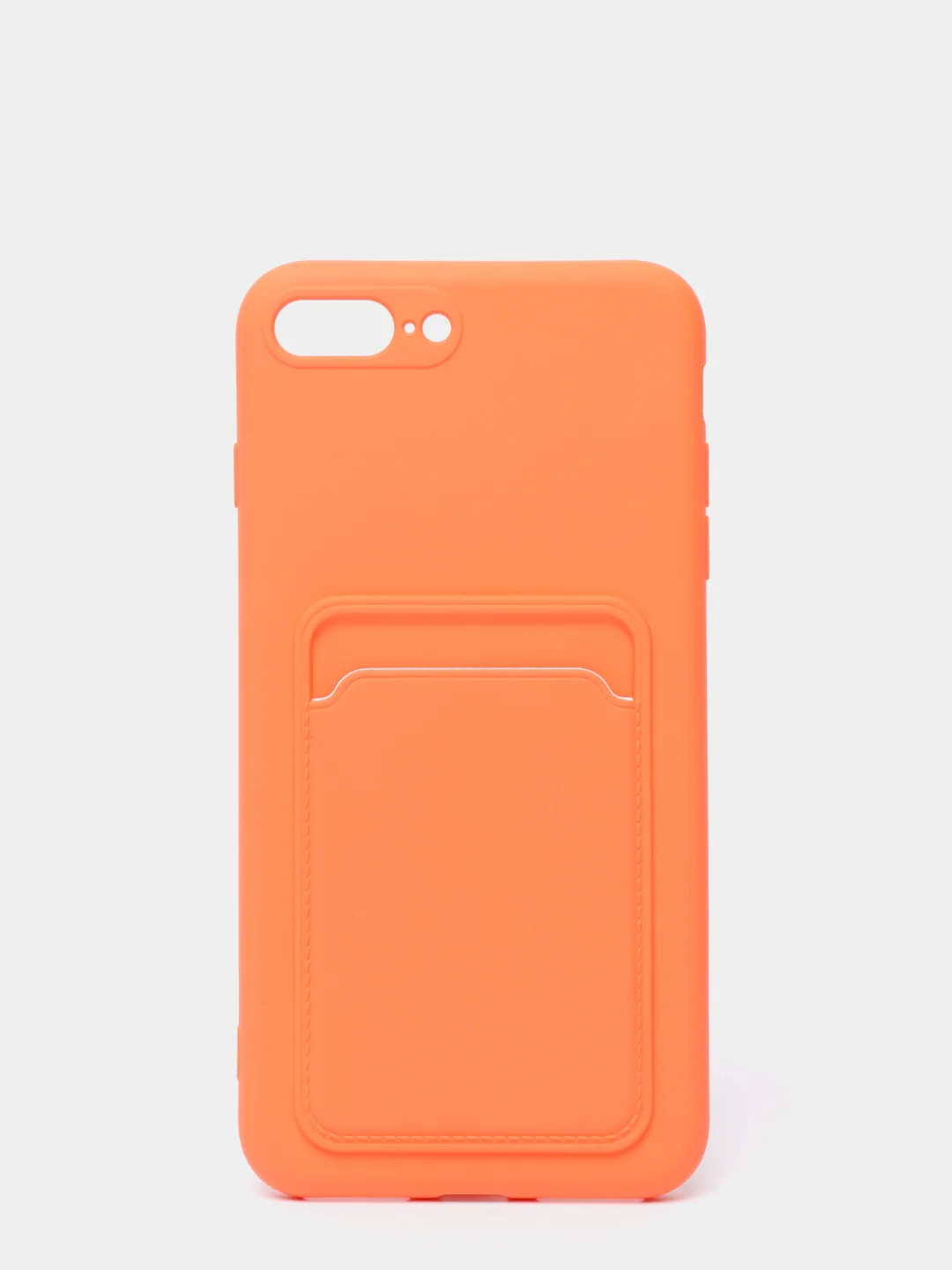 Оранжевый чехлы Iphone c кармашком для карт