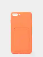 Оранжевый чехлы Iphone c кармашком для карт