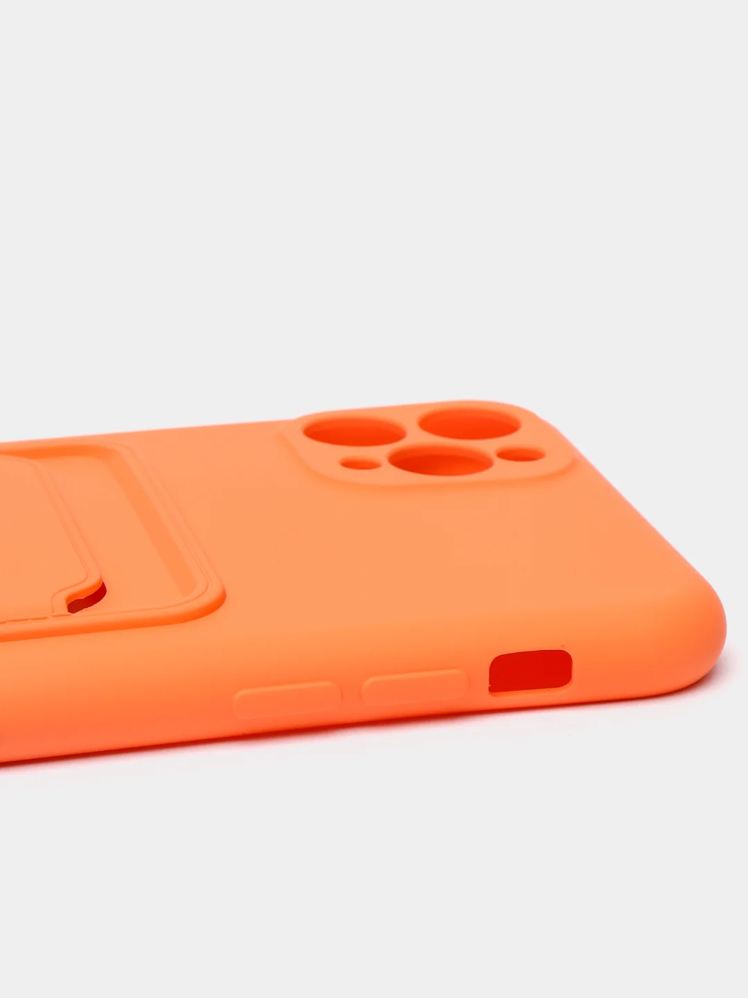 Оранжевый чехлы Iphone c кармашком для карт