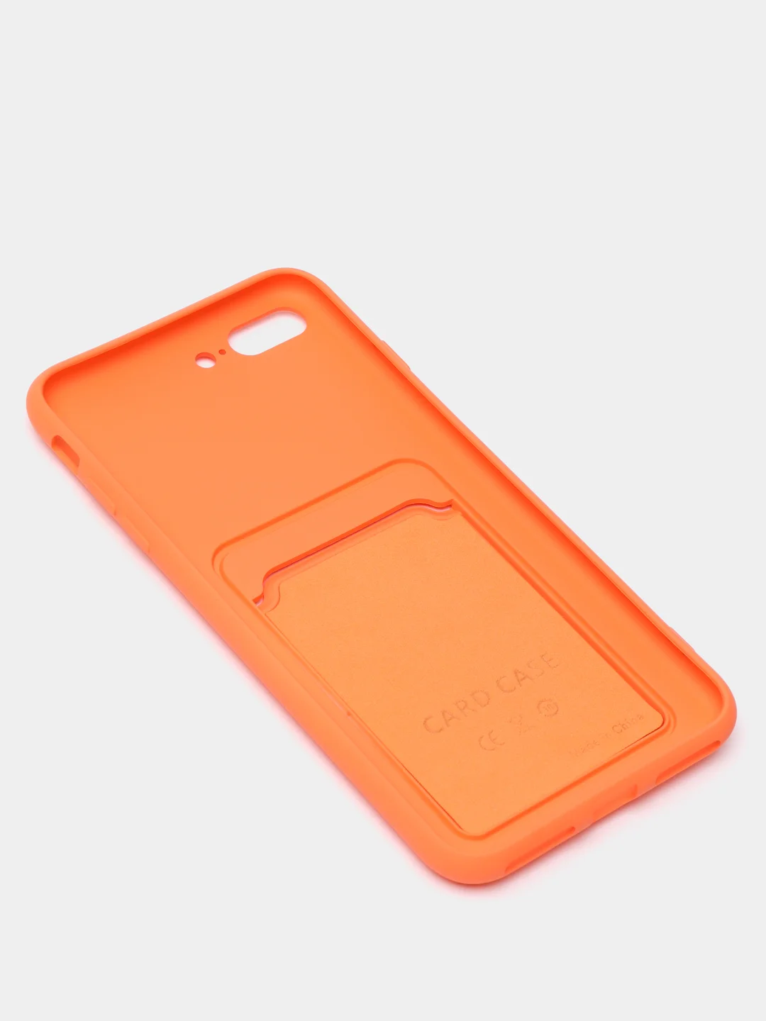 Оранжевый чехлы Iphone c кармашком для карт