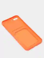 Оранжевый чехлы Iphone c кармашком для карт