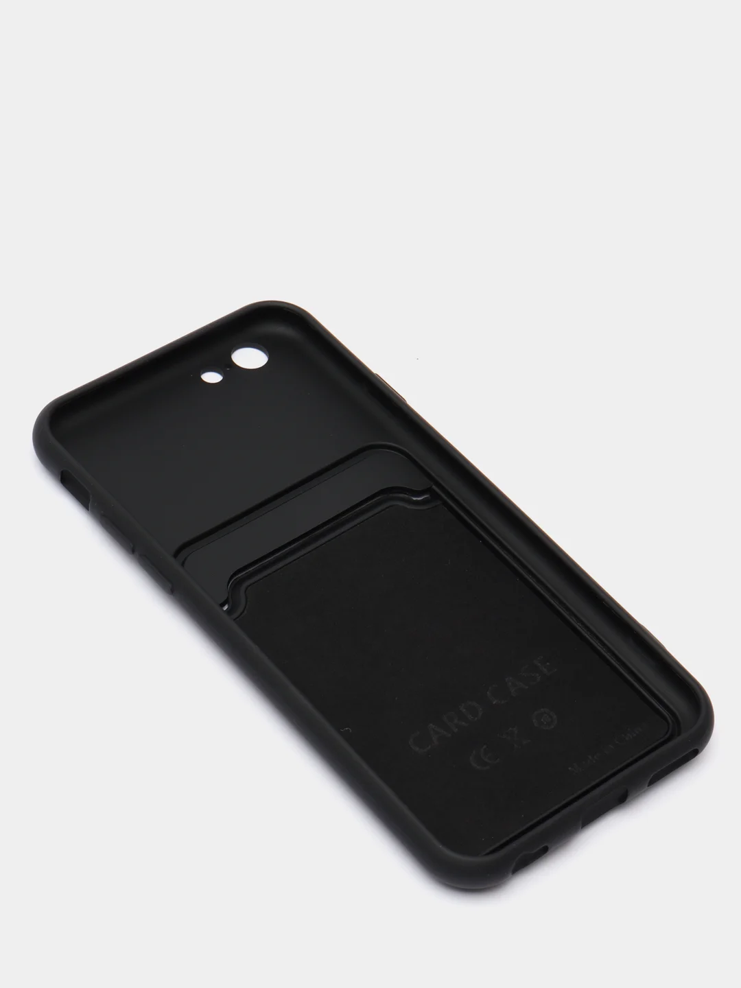 Черный чехлы Iphone c кармашком для карт