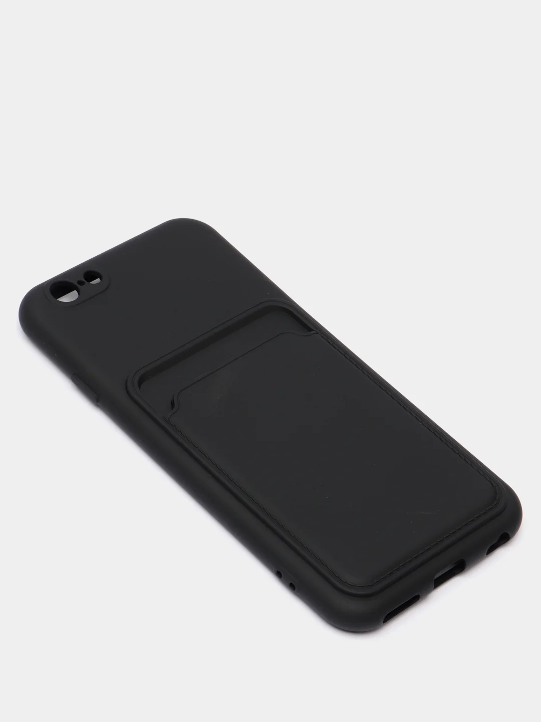 Черный чехлы Iphone c кармашком для карт
