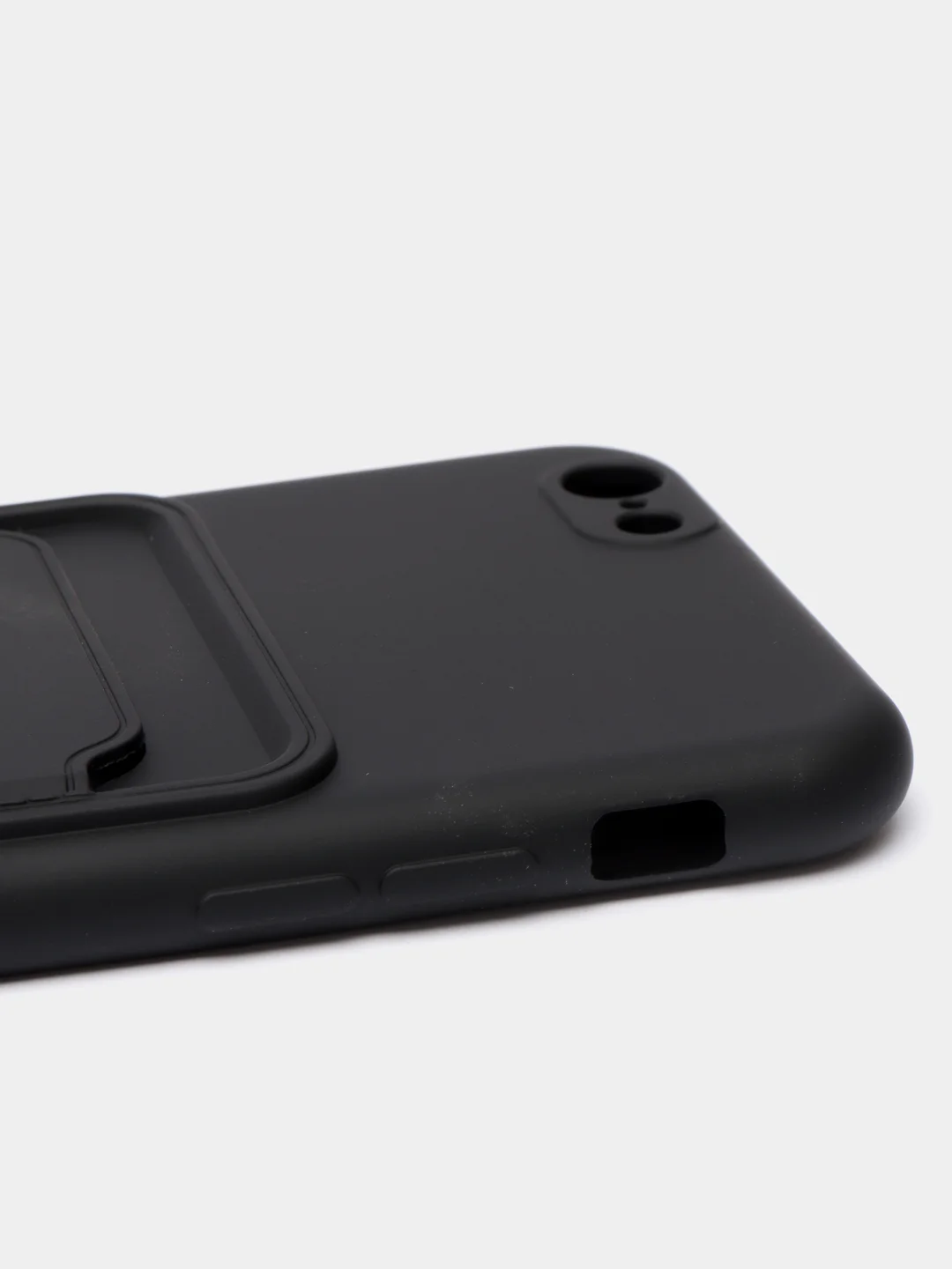 Черный чехлы Iphone c кармашком для карт