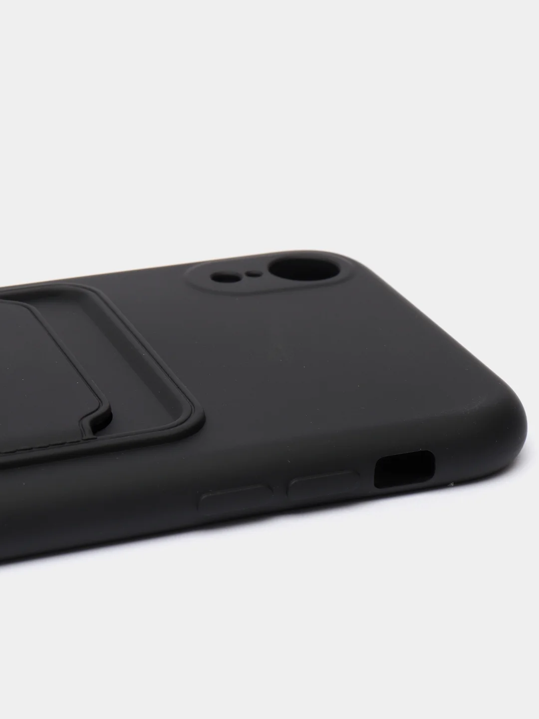 Черный чехлы Iphone c кармашком для карт