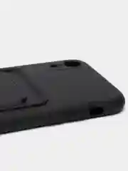 Черный чехлы Iphone c кармашком для карт