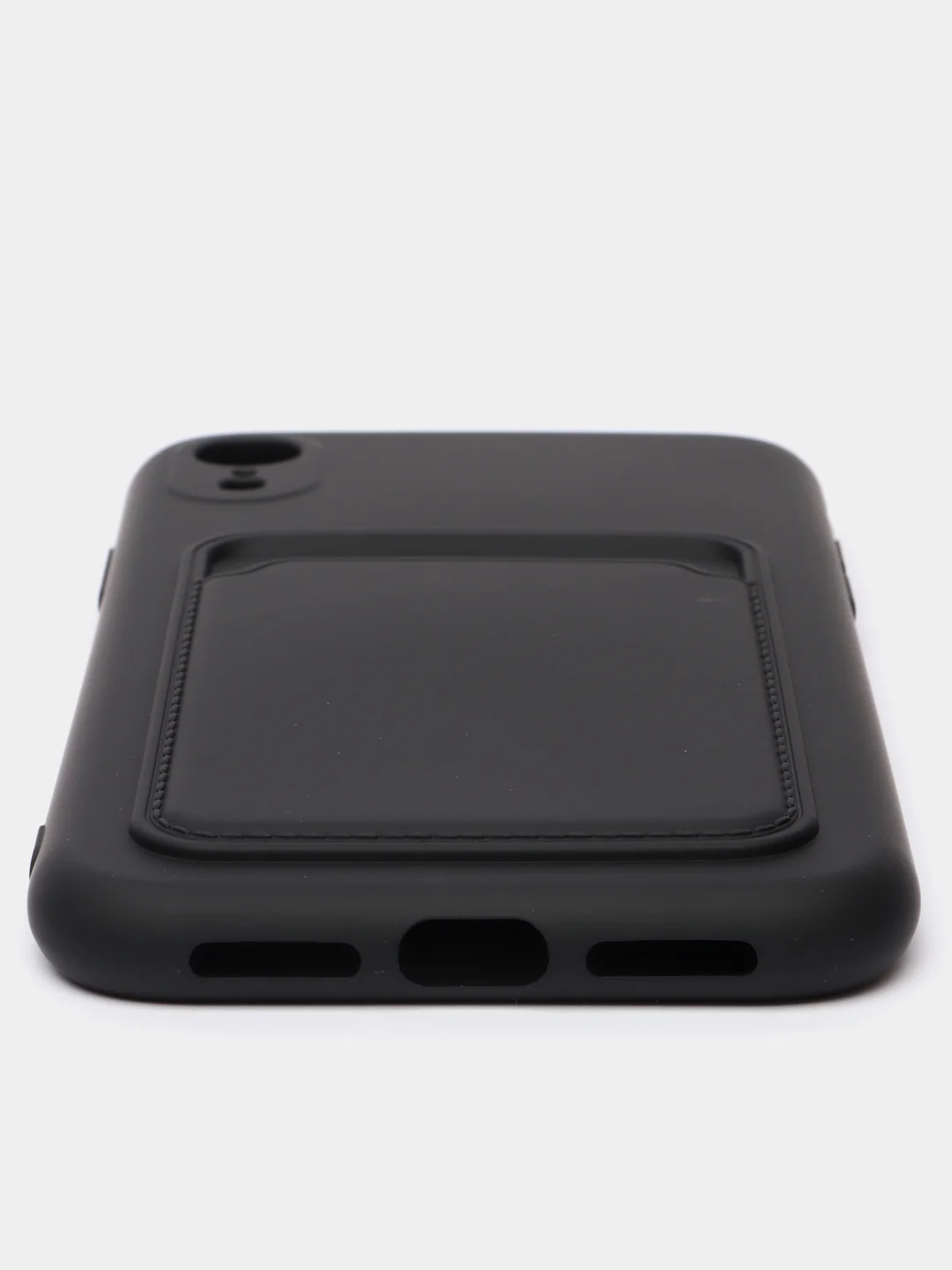 Черный чехлы Iphone c кармашком для карт