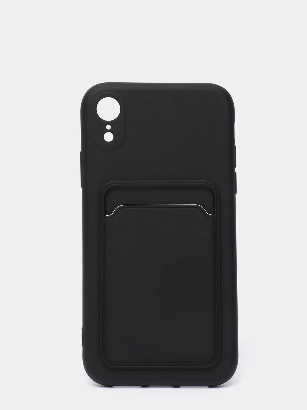 Черный чехлы Iphone c кармашком для карт
