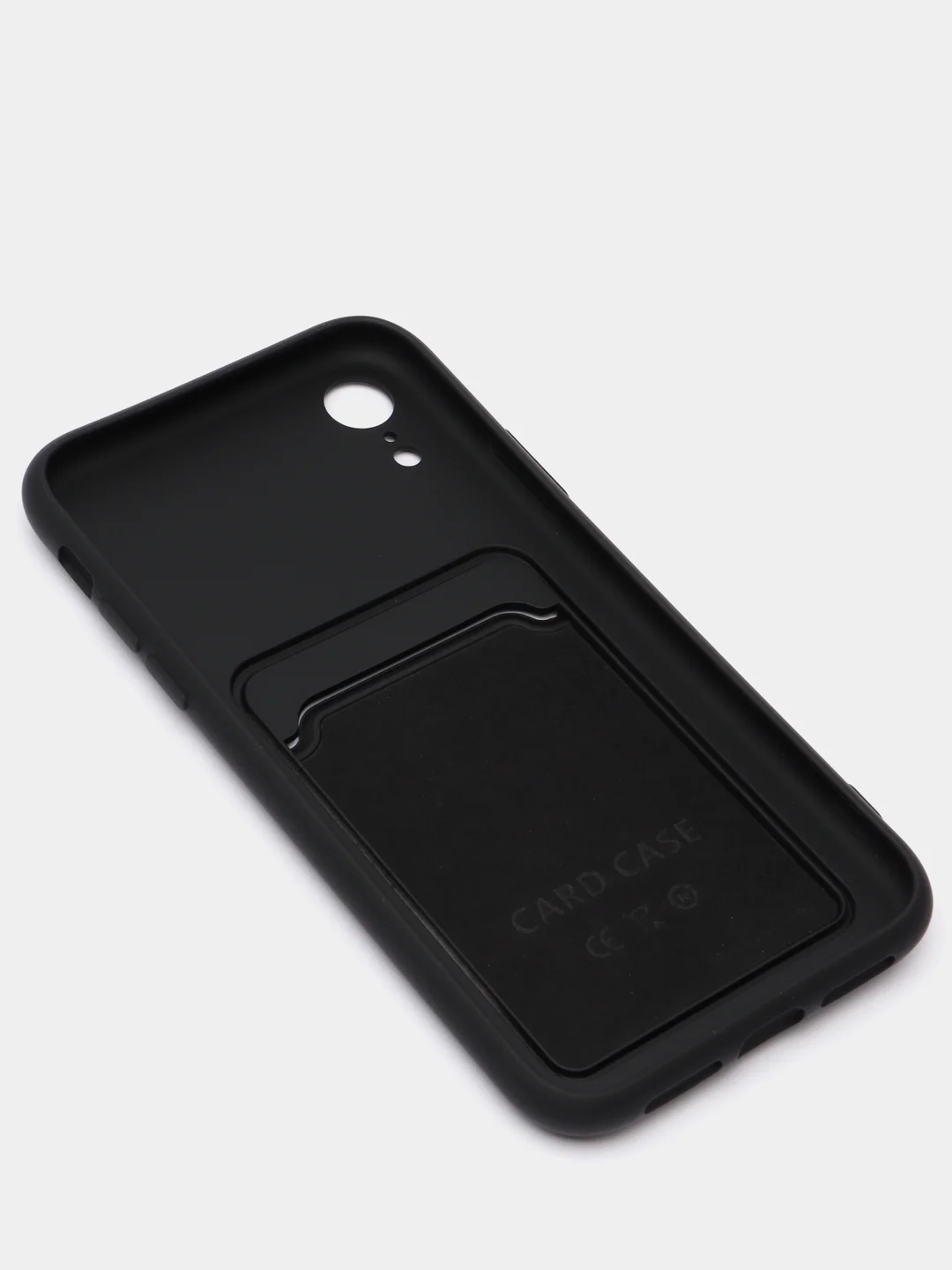 Черный чехлы Iphone c кармашком для карт
