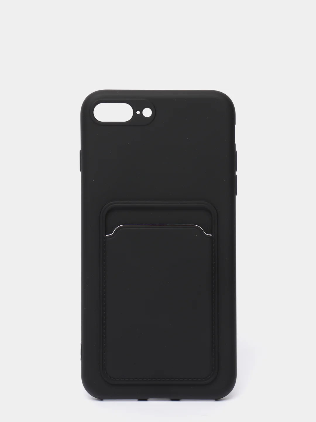 Черный чехлы Iphone c кармашком для карт