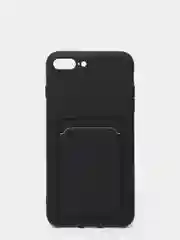 Черный чехлы Iphone c кармашком для карт