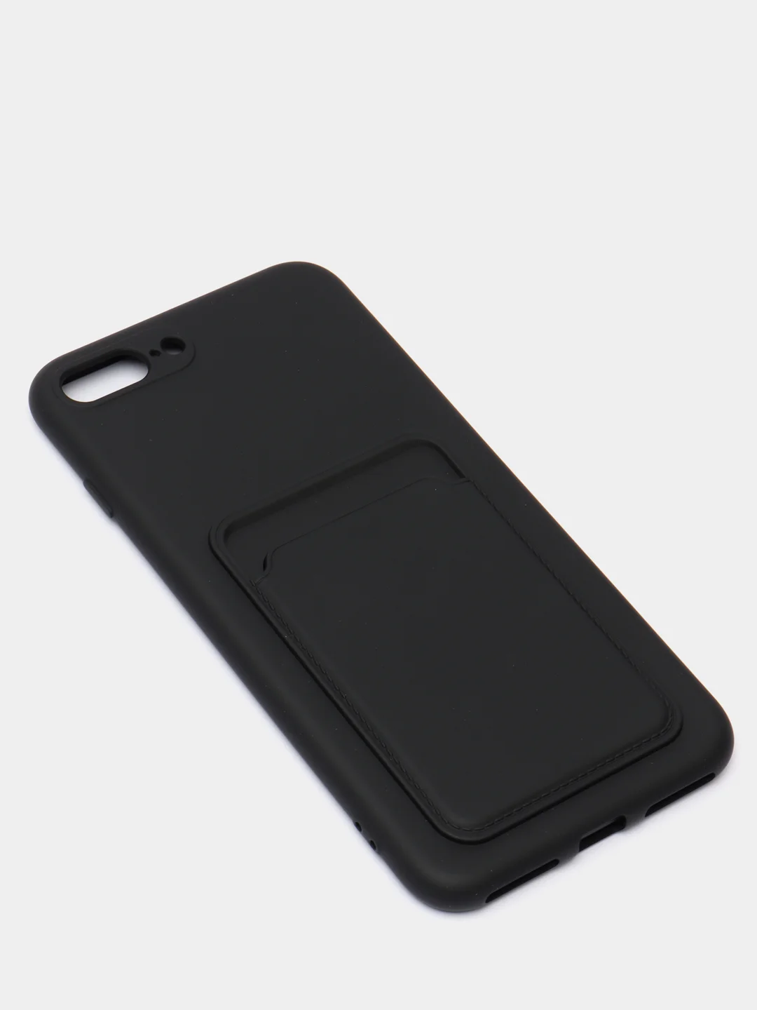 Черный чехлы Iphone c кармашком для карт