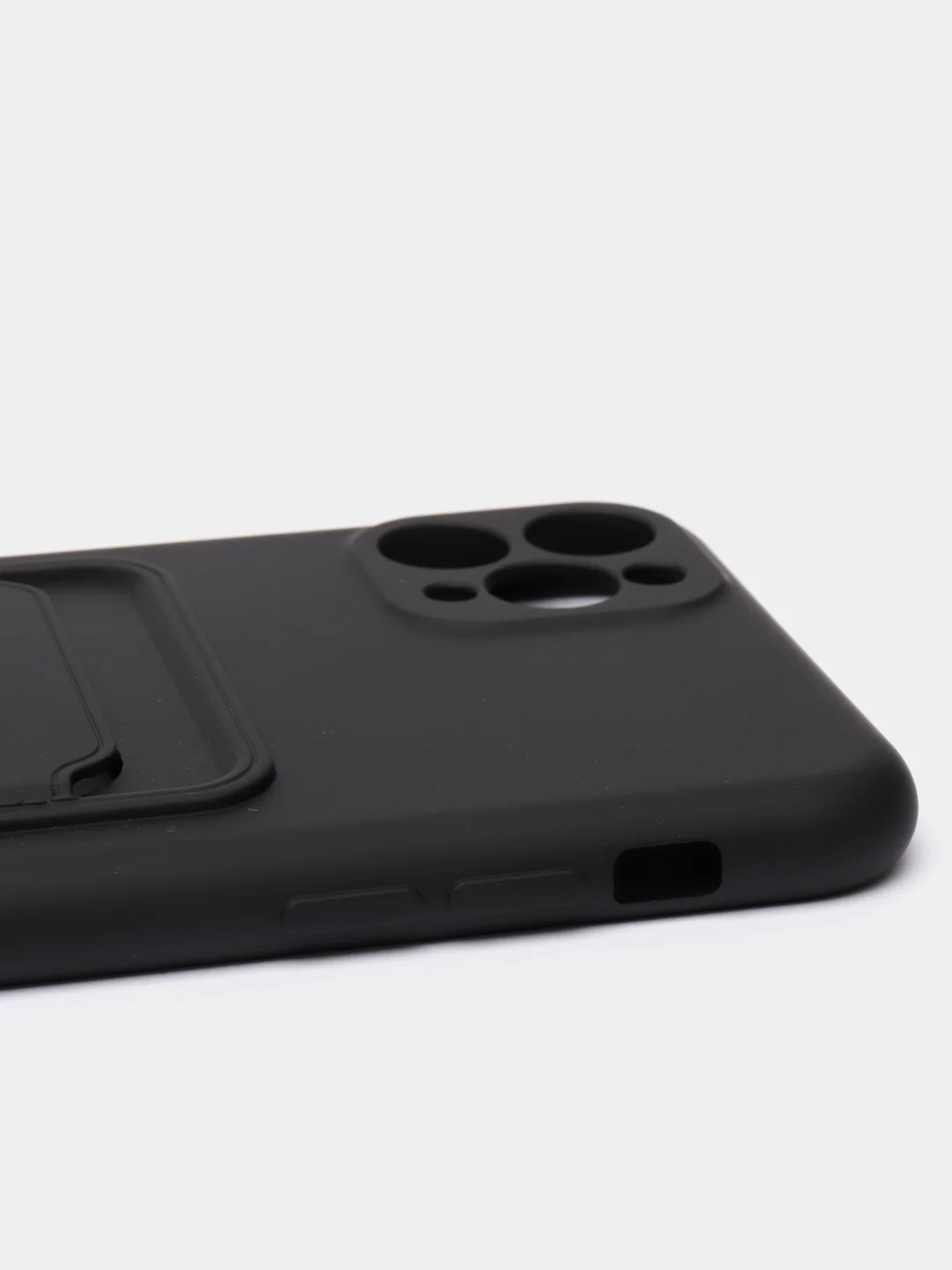 Черный чехлы Iphone c кармашком для карт