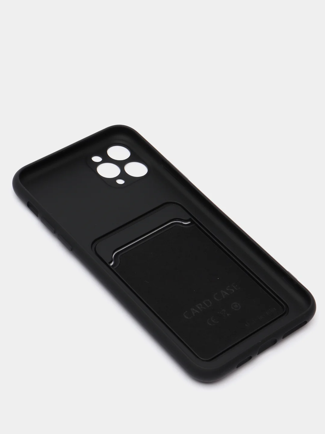Черный чехлы Iphone c кармашком для карт