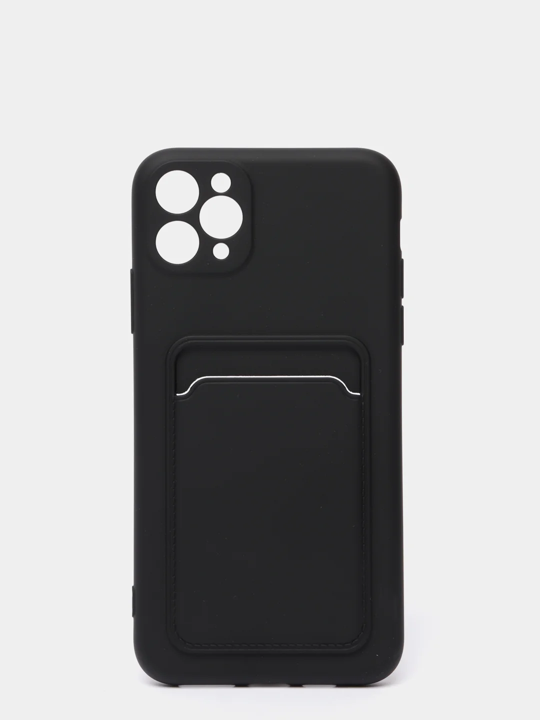 Черный чехлы Iphone c кармашком для карт