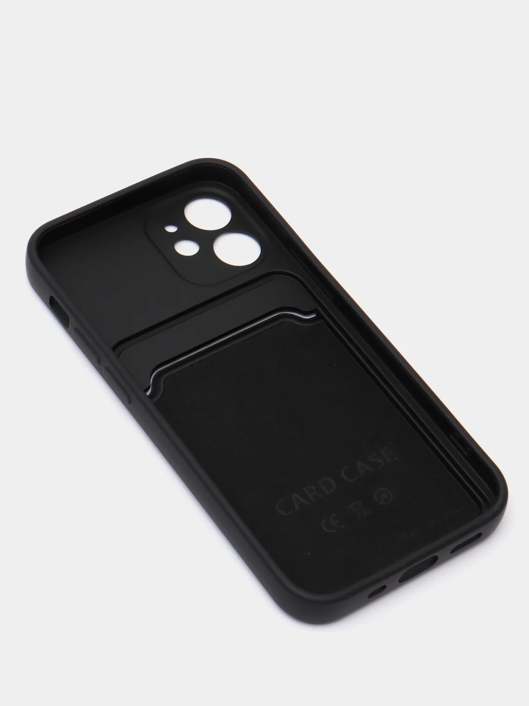Черный чехлы Iphone c кармашком для карт