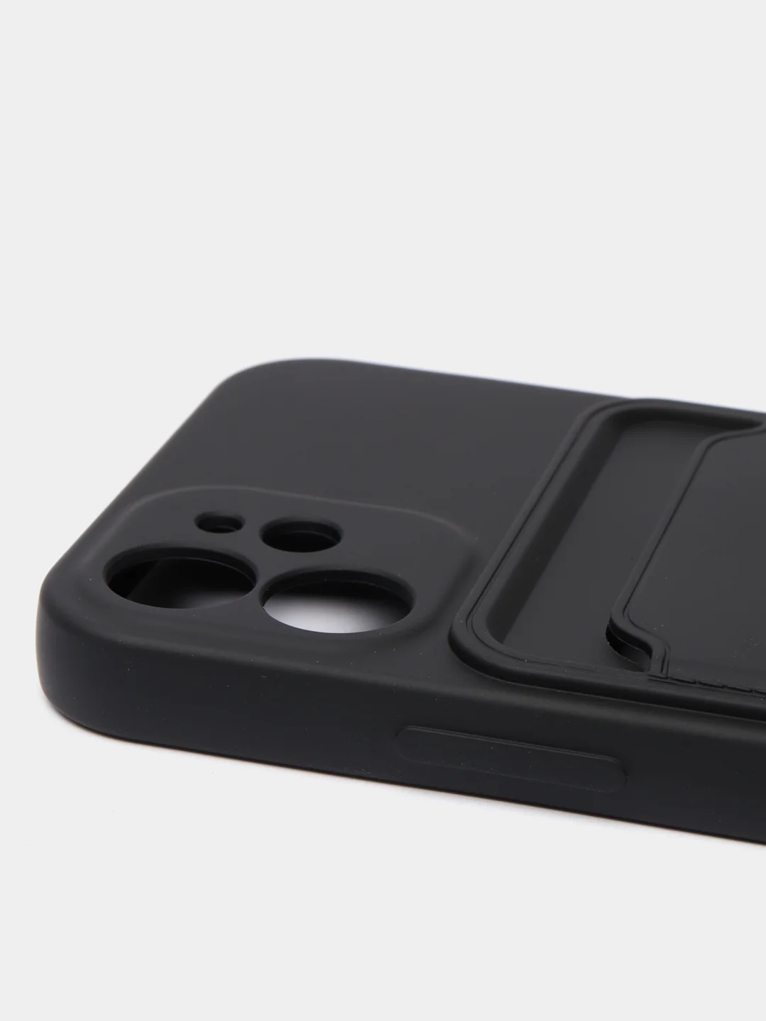 Черный чехлы Iphone c кармашком для карт