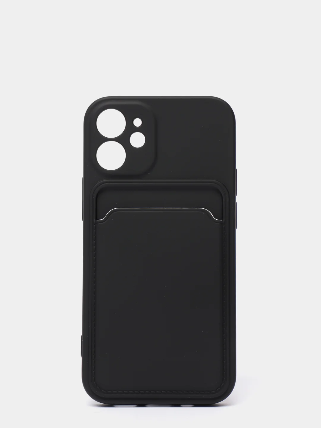 Черный чехлы Iphone c кармашком для карт