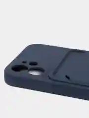 Темно-синий чехлы Iphone c кармашком для карт