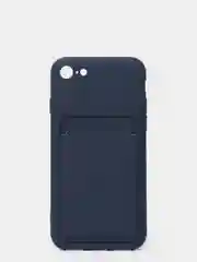 Темно-синий чехлы Iphone c кармашком для карт