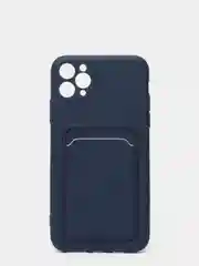Темно-синий чехлы Iphone c кармашком для карт