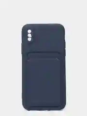 Темно-синий чехлы Iphone c кармашком для карт