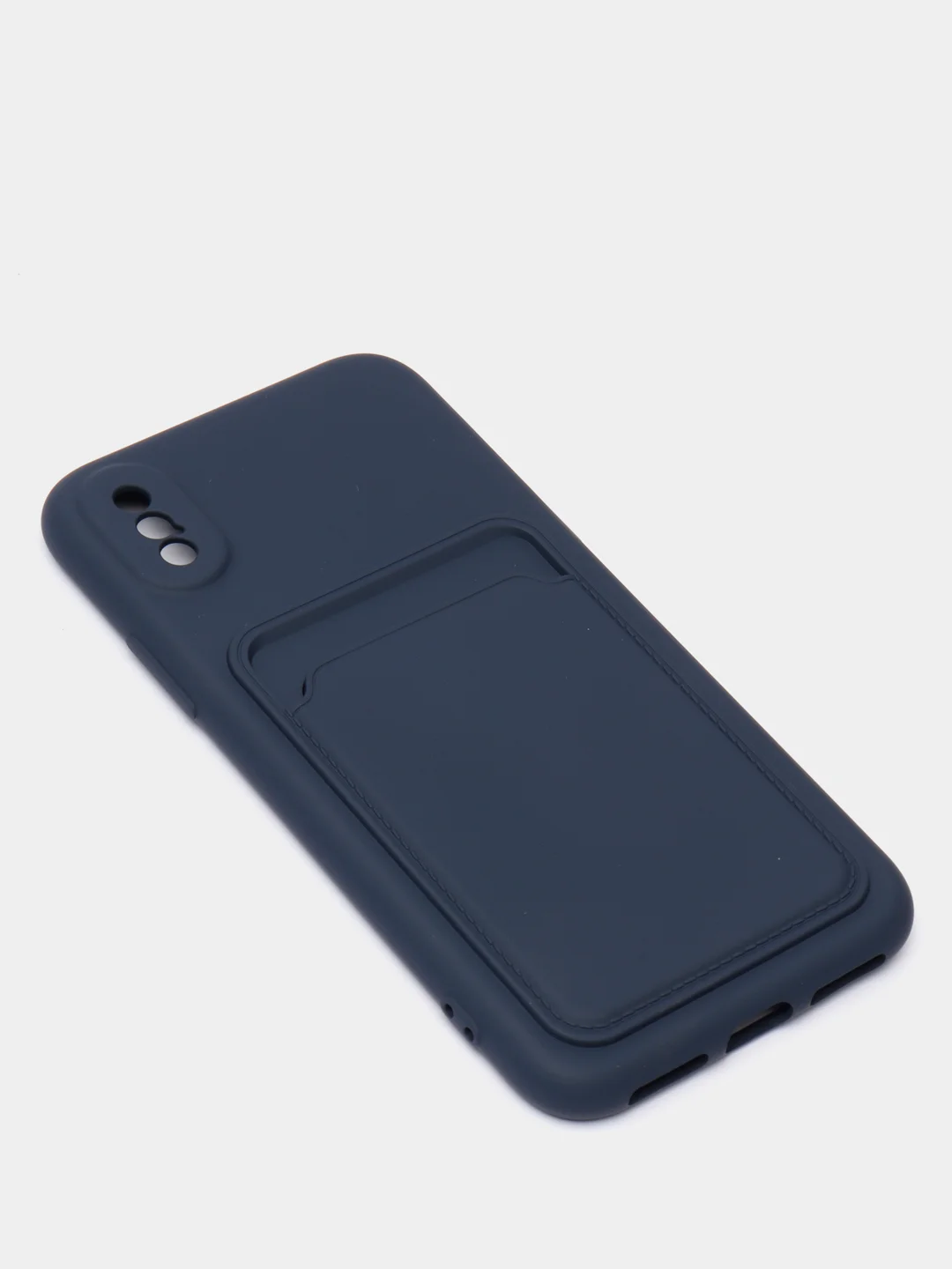 Темно-синий чехлы Iphone c кармашком для карт