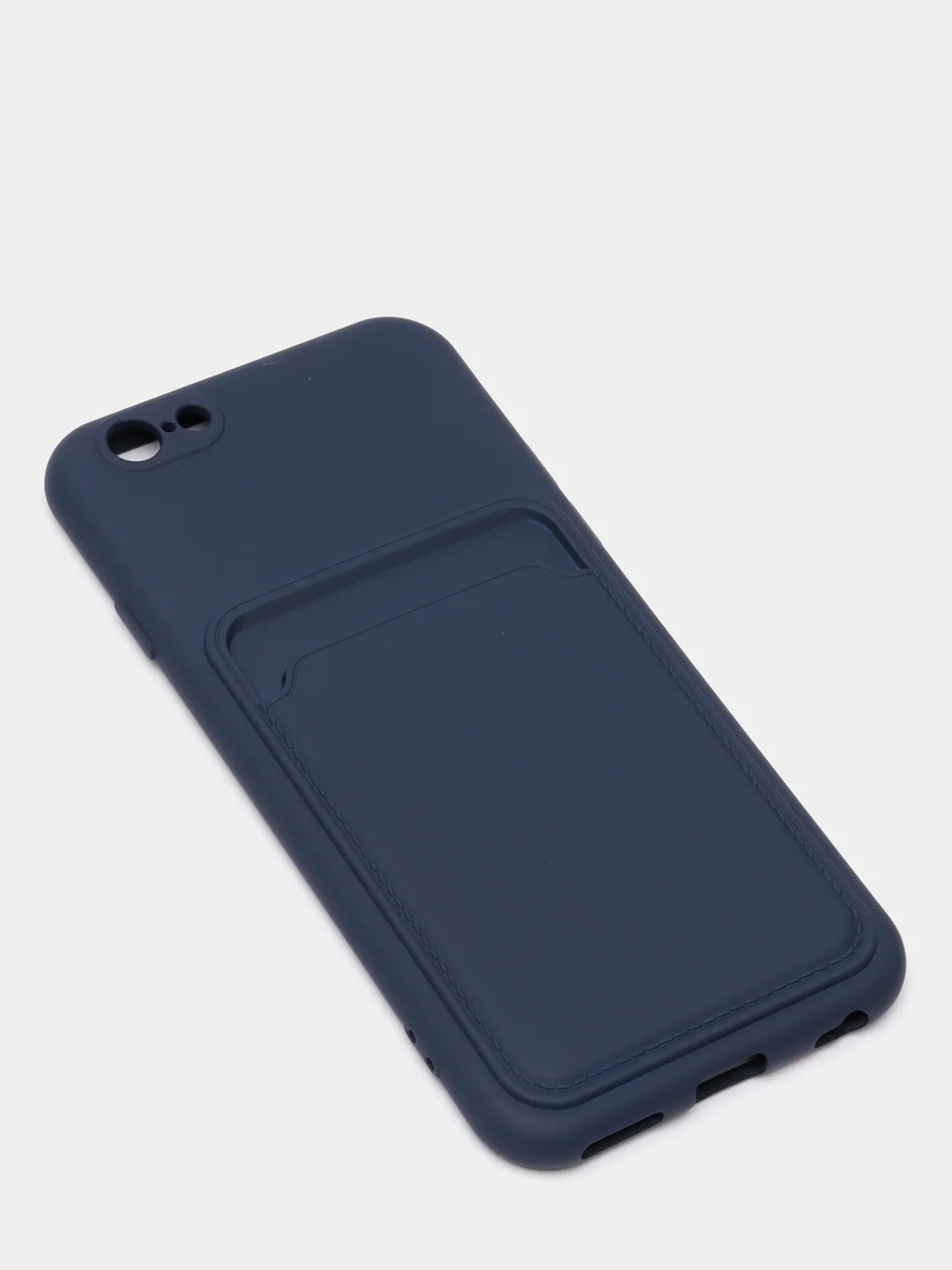 Темно-синий чехлы Iphone c кармашком для карт