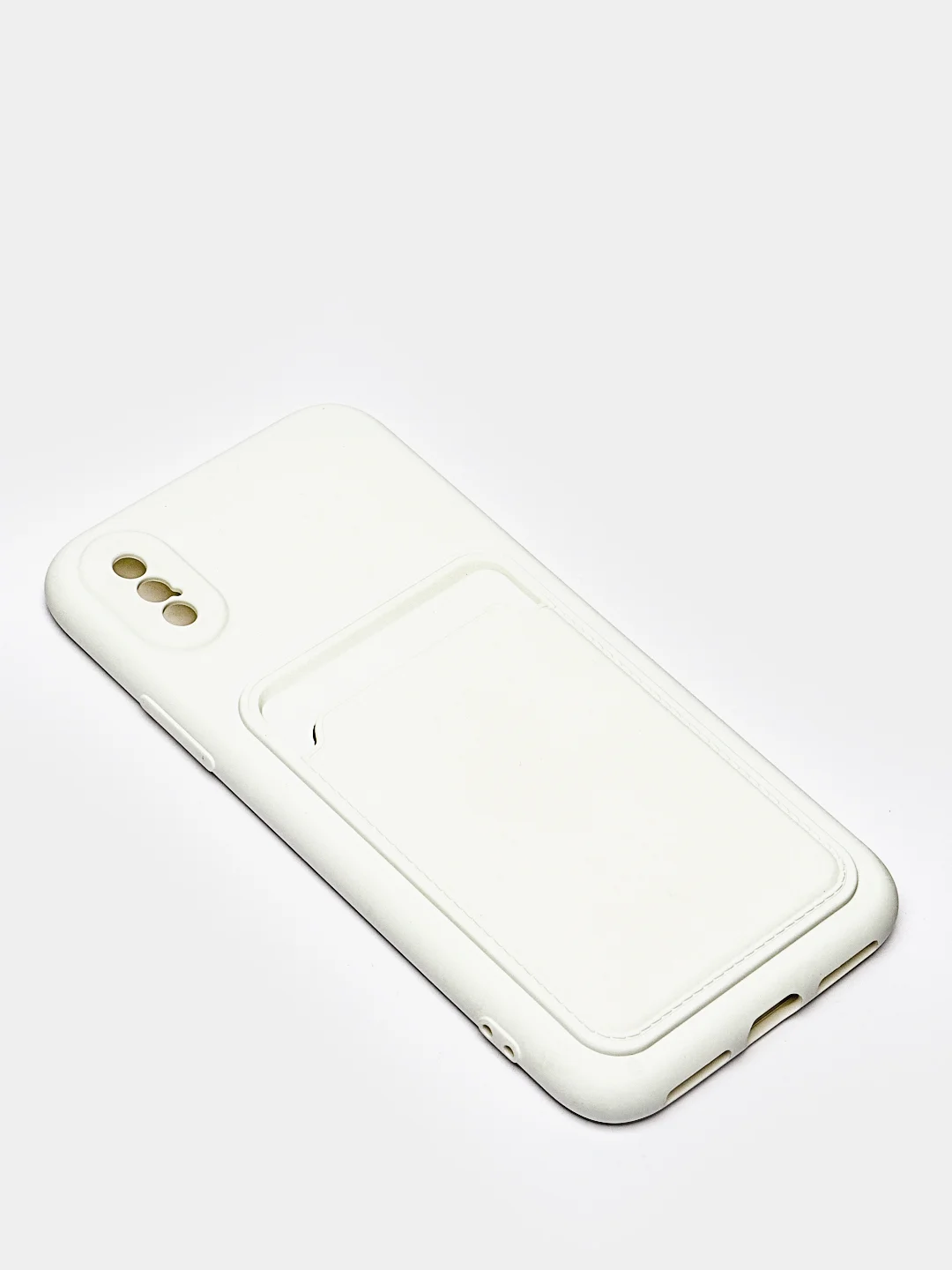 Белый чехлы Iphone c кармашком для карт