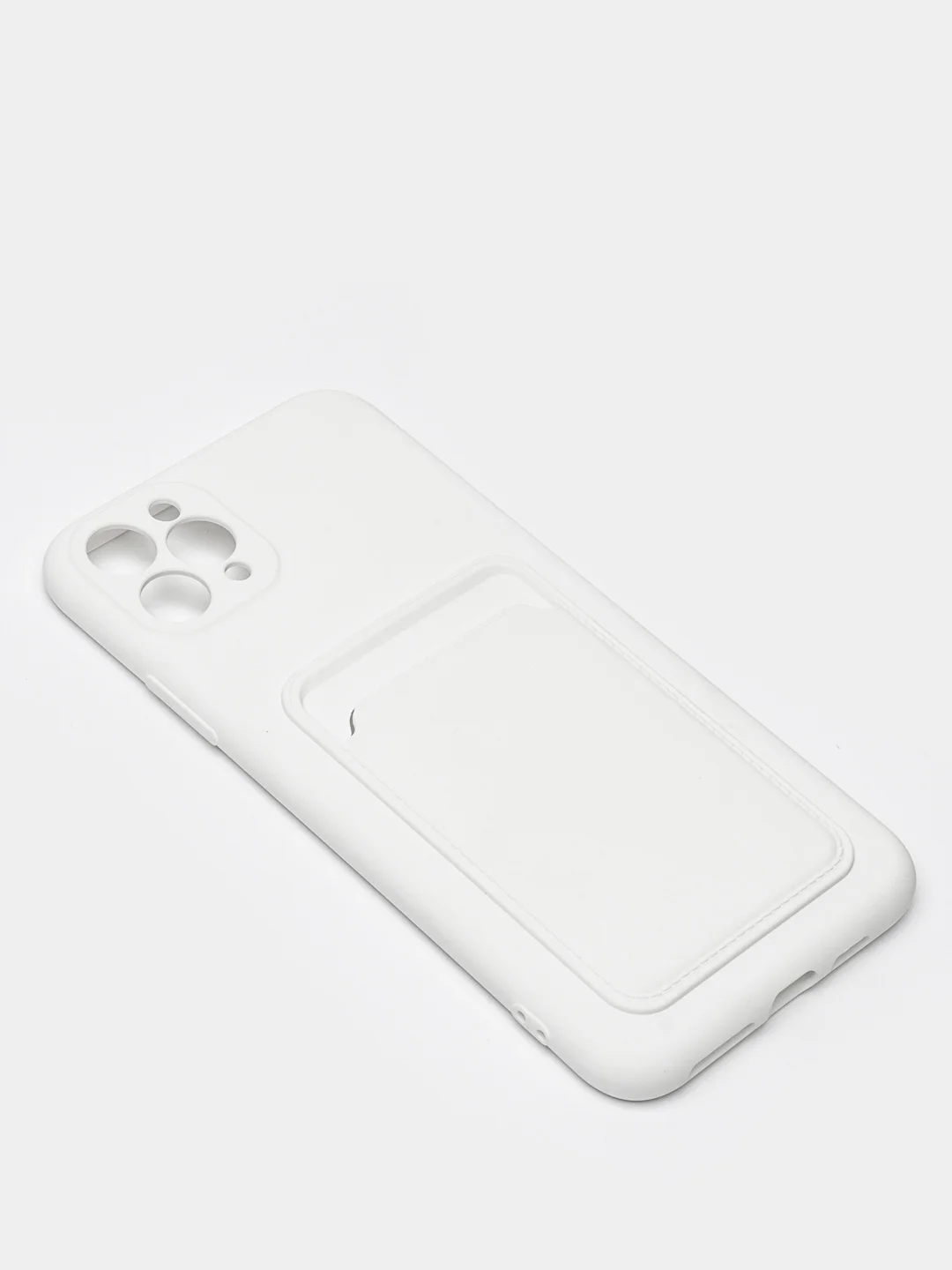 Белый чехлы Iphone c кармашком для карт