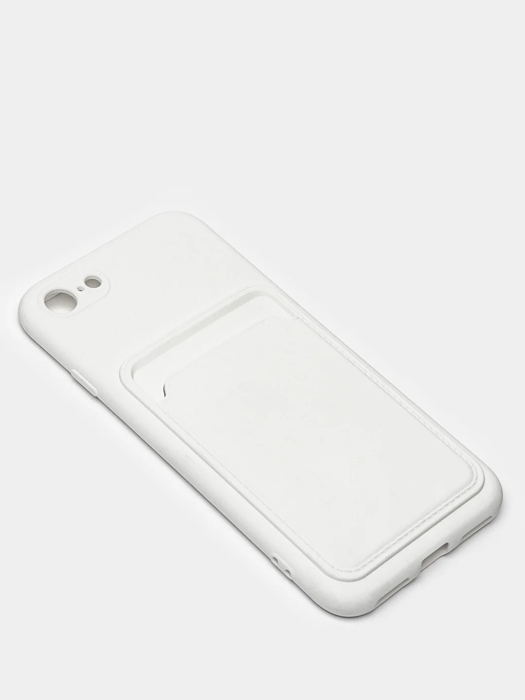 Белый чехлы Iphone c кармашком для карт
