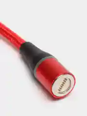 Красный магнитный кабель на 3A для передачи данных, коннекторы Type-C, Micro-USB, Lightning