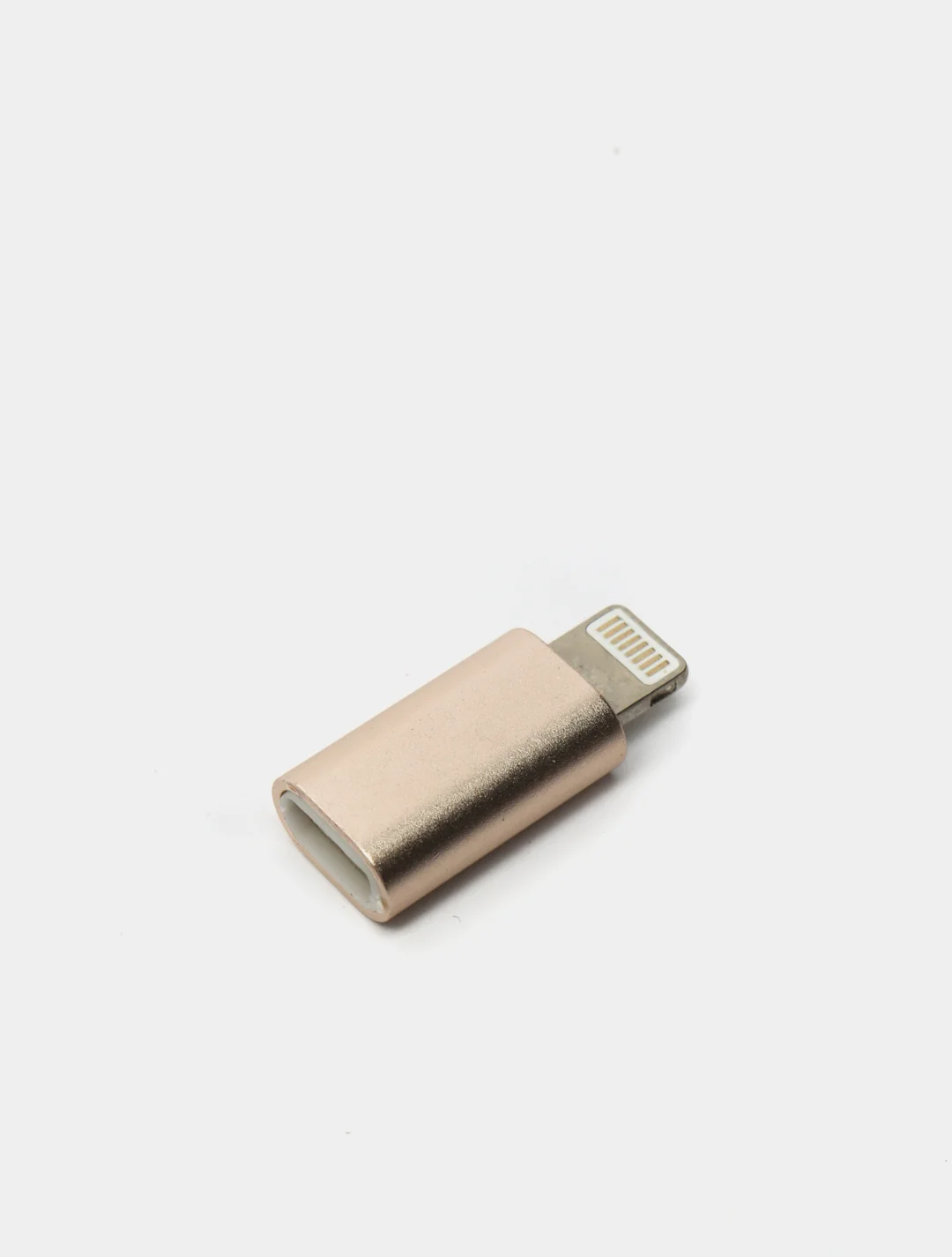 Золотой переходник apple 8 pin - micro usb