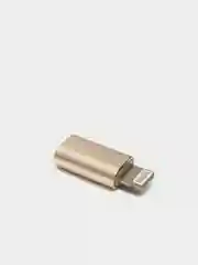 Золотой переходник apple 8 pin - micro usb