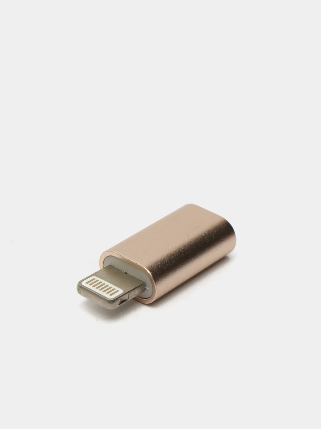 Золотой переходник apple 8 pin - micro usb
