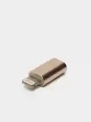 Золотой переходник apple 8 pin - micro usb