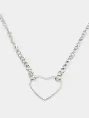 Серебряный ожерелье "Сердце"