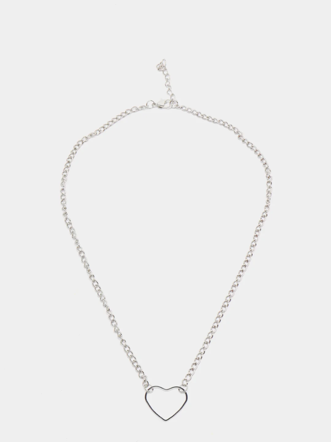 Серебряный ожерелье "Сердце"