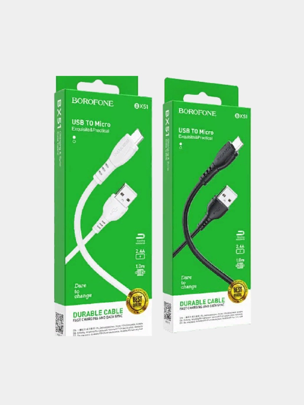 Кабель USB Borofone BX51 Triumph/Type-C 2.4А 1м