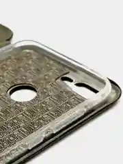 Темно-синий чехол-книжка на Huawei Honor 9 Lite, Хуавей Хонор 9 Лайт