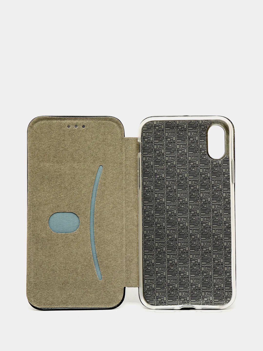 Темно-синий чехол книжка iPhone X, iPhone Xs