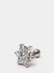 Серый серьга для уха в форме цветка, 1 штука