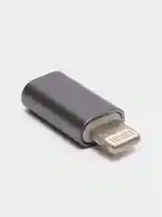 Серебряный переходник apple 8 pin - micro usb