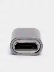 Серебряный переходник apple 8 pin - micro usb