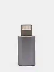 Серебряный переходник apple 8 pin - micro usb