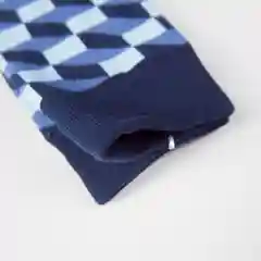 Синий носки цветные, яркие, классические, геометрия