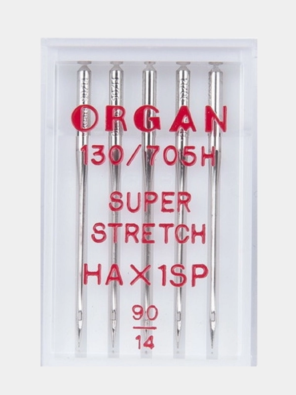 Иглы для швейных машин ORGAN Супер Стрейч №90 5 шт. в пенале