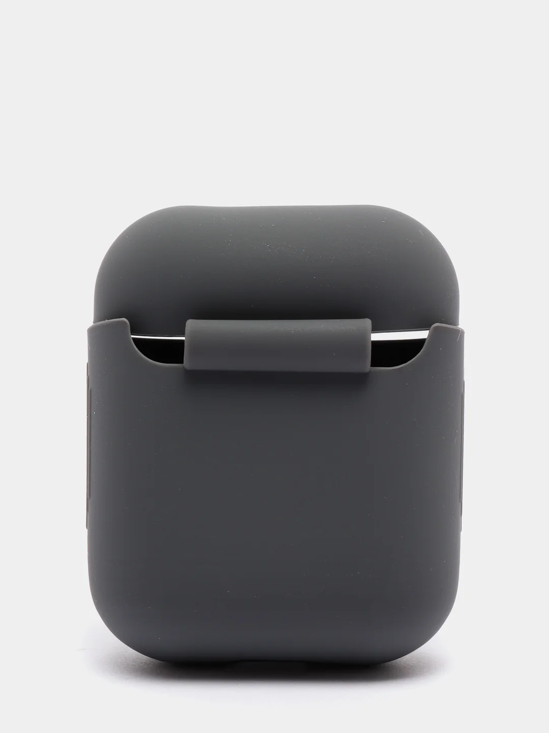 Серый силиконовый чехол для наушников AirPods 1, 2