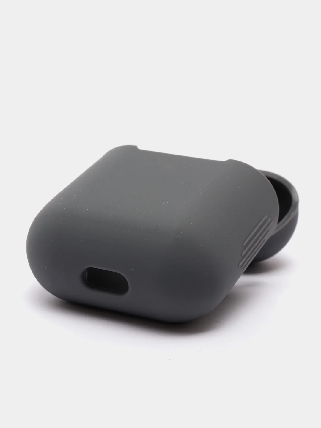 Серый силиконовый чехол для наушников AirPods 1, 2