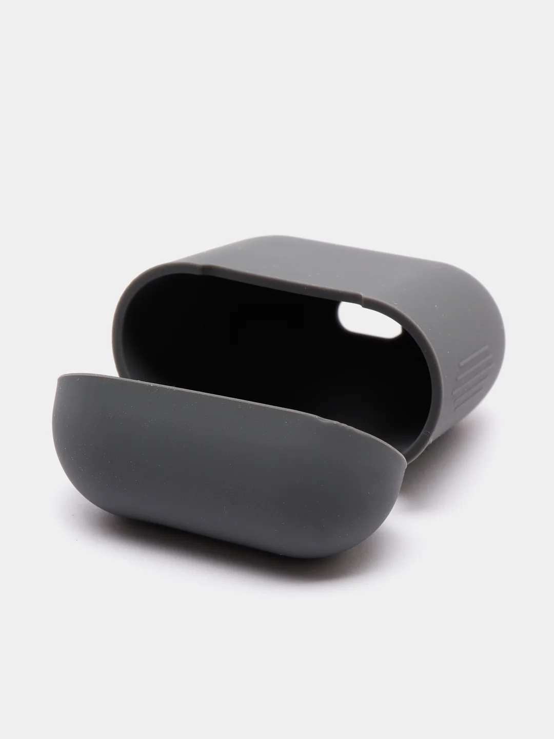 Серый силиконовый чехол для наушников AirPods 1, 2